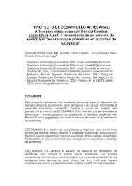 Aunque deli capra se constituye formalmente en marzo de 2015, teniendo a adriana linares alonso como. Pdf Proyecto De Desarrollo Artesanal Artesanias Elaboradas Con Bambu Guadua Angustifolia Kunth Y Lanzamiento De Un Servicio De Asesoria En Decoracion De Ambientes En La Ciudad De Guayaquil