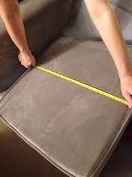 Measure The Width Of The Couch From Inseam To Inseam Write The Number Down Diyfurnitureseat Diy Couch Cushions Sofa Cushions Diy Couch Seats