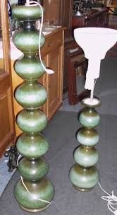 2 Kaiser Stehlampen 1958 Keramik Italien