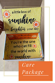 College Care Package A Little Box Of Sunshine Box Of Sunshine Sunshine Care Package College Care Package