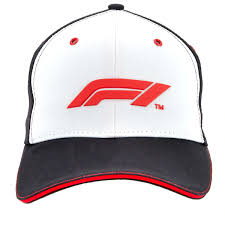 Formula 1 Ocean Recycled Plastic Logo Cap Black White Black And White Cap Black