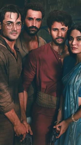 The Revolutionaries:, Born in the shadow of 1857&rsquo;s failure, four young  bloods driven by a relentless passion for justice, liberty, and freedom  rise to challenge the British Raj. With guns in their ...