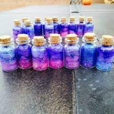Mini Galaxy In A Bottle Charms Done By Me Galaxy Crafts Galaxy In A Bottle Jar Crafts