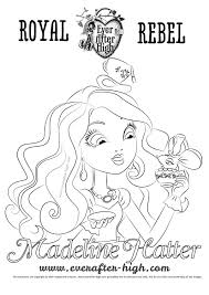 My adult coloring pages include flowers, animals and geometrics. Madeline Hatter S Face Coloring Page Ever After High