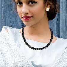 Collar de perlas negras de 8 mm para mujer, joyería de perlas redondas de  moda, regalo para mujer, 16,18,20 cm, 43 cm (18 pulgadas), Cuenta, Cuenta :  Amazon.com.mx: Ropa, Zapatos y Accesorios