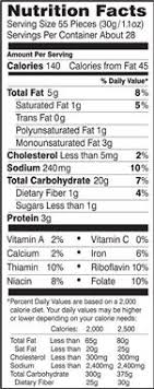 Servings per container about 6. 31 Goldfish Crackers Nutrition Label Labels Database 2020