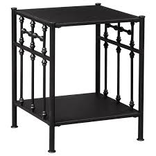 Natural variations in the marble make each piece subtly unique. Liberty Furniture Vintage Series Open Metal Nightstand With Distressed Finish Lindy S Furniture Company Nightstands