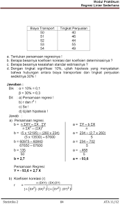 Hitung nilai koefisien korelasi kendall parsial antara tinggi dan berat badan jika lingkar dada konstan. Contoh Soal Dan Jawaban Koefisien Korelasi Peranti Guru