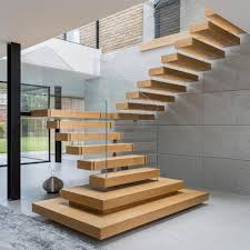 While stairs have been constructed using a variety of materials over the. Floating Treads Staircase Bespoke Oak Staircase Bisca