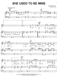 F it's not simple to say c most days, i don't recognize me dm these shoes and this apron this place and its patrons bb have taken more than i gave them f it's not easy to know c i'm not anything that i used to be oh dm it's true, i was never attention's sw. Brooks Dunn She Used To Be Mine Sheet Music Pdf Notes Chords Pop Score Piano Vocal Guitar Right Hand Melody Download Printable Sku 52173