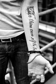 Our to thine own self be true manifestation tattoo greeting card may just give that special person the spark they have been seeking, to ignite a new journey that reflects their most authentic self. The Ink Only Lasts Til The Grave Ryan Follese Tattoo On His Arm To Thine Own Self Be True