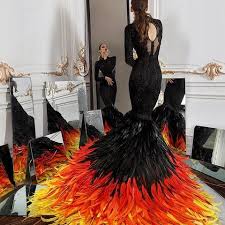 Fire Dress Gowns Fire Dress In 2020 Fashion Fantasy Dress Fire Costume