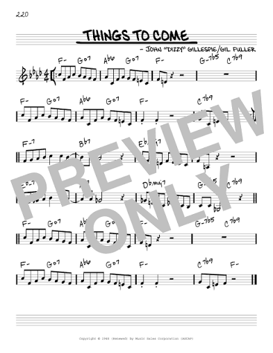 Print and Download Things To Come Sheet Music; Sheet Music - Download &  Print Things To Come