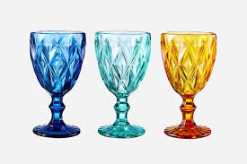 These Italian Wine Glasses Look Just Like The Ones I Fell In Love With In Pienza Conde Nast Traveler Hampden clothing estelle colored glass colored stemless wine glasses single. these italian wine glasses look just
