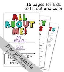 Children can draw and write different things about themselves such. Pin On Preschool Themes