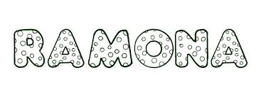 The social security administration (ssa) compiles a list of the most popular baby names over the past 100 years. Coloring Page First Name Ramona