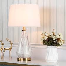 Modern Table Lamp Marble Texture Desk Light Simple Ceramic Base Lamp Living Room Bedroom Study Light Hy117 With Images Table Lamps Living Room Table Lamps For Bedroom Modern Table Lamp