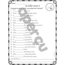 Maybe you would like to learn more about one of these? Le Verbe Avoir Activites