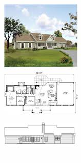 Traditional Style House Plan 95806 With 3 Bed 2 Bath 3 Car Garage Ranch House Plans Southern House Plans Porch House Plans