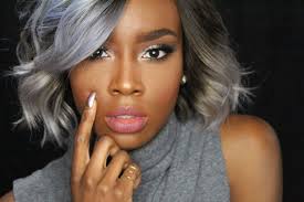 Tartelette In Bloom Palette On Dark Skin Cool Toned Eyeshadow Tutorial Grey Hair On Dark Skin Hair Color For Dark Skin Grey Ombre Hair