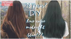 75 Pesos Diy Hair Color Midnight Blue No Bleach During Quarantine Youtube