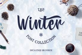Premiumpacks & fancy fonts (37 items). Winter Fonts Collection From Fontbundles Net Winter Fonts Cool Fonts Font Bundles