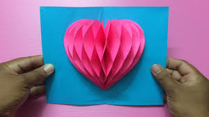 You can just draw it freehand, or even cut it directly without. How To Make Heart Pop Up Card Making Valentine S Day Pop Up Cards Step Valentines Cards Diy Handmade Valentines Cards Heart Pop Up Card