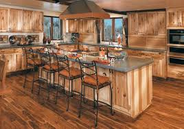 Rustic Hickory Cabinets In A Natural Stain Show Tons Of Character Hickory Kitchen Cabinets Rustic Kitchen Rustic Hickory Cabinets