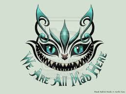 We Are All Mad Here Remake By Yellowravenink On Deviantart Alice And Wonderland Tattoos Cat Tattoo Cheshire Cat Tattoo