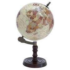 Wood Globe With Sturdy Base And Sea Routes Walmart Com In 2020 Globe Decor Globe Sturdy