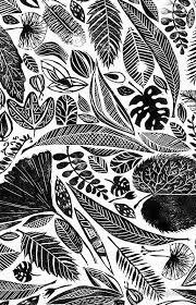 Black And White Linoleum Print Pin On Printing