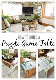How To Build Puzzle Game Table Designeddecor Diyfurniture Table Games Home Diy Diy Puzzles