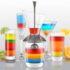 rainbow cocktail layering tool