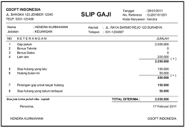 Cara membuat slip gaji yang berisi catatan penghasilan bulanan karyawan adalah sangat mudah. Contoh Slip Gaji Kerja Sendiri Contoh Surat