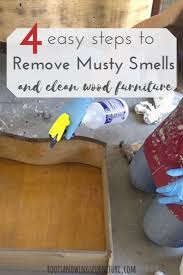 Many people get rid of quality furniture because of this odor. 4 Steps To Get Rid Of That Musty Smell Roots Wings Furniture Llc Cleaning Wood Furniture Antiquing Furniture Diy Staining Wood