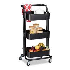 Relaxdays Rollwagen »Rollwagen Mit 3 Etagen«, Schwarz Online Kaufen | Otto