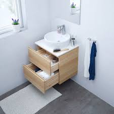 Godmorgon Waschbeckenschrank 2 Schubl Eicheneff Wlas Ikea Osterreich In 2020 Lades Kleine Badkamer Ikea