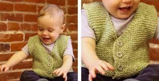 Endearing Knitted Baby Vest Free Knitting Pattern