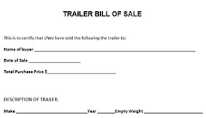 trailer bill of