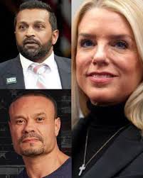PAM BONDI- Attorney General, KASH PATEL- FBI Director DAN BANGINO- Deputy  FBI Director, TRUMP is not F'ing around with you people.