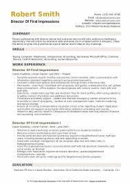In applying multinational companies hoping that they would hire you in the very first place is quite a 15. Director Of First Impressions Resume Samples Qwikresume