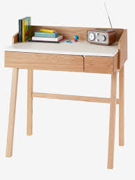 Der schreibtisch für kinder überzeugt durch ein schlichtes design, die weiße lackierung macht ihn zu einem neutralen möbelstück im kinderzimmer. Vertbaudet Kinder Schreibtisch Vintage In Natur Weiss