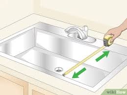 3 ways to measure a kitchen sink wikihow