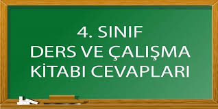 4 Sinif Ders Ve Calisma Kitabi Cevaplari