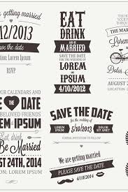 Set Of Wedding Invitation Vintage Typographic Design Elements Weddinginvitation In 2020 Wedding Invitations Vintage Wedding Invitations The Wedding Date