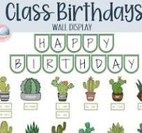 Birthday Cactus Bulletin Board - Plants Succulents Garden ...