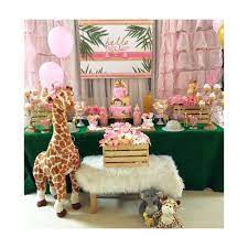 Safari Theme Baby Shower Baby Shower Party Ideas Photo 1 Of 12 Catch My Par Baby Shower Safari Theme Baby Girl Shower Themes Safari Baby Shower Decorations