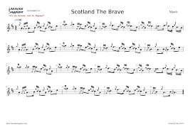 This is one of his fav cd's now. Scotland The Brave Bagpipe Version Sheet Music For Pipes Solo Musescore Com