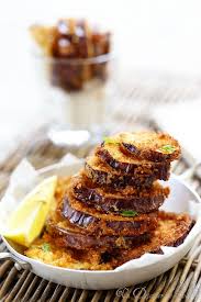 Aubergines Panees A L Italienne En Deux Versions Un Dejeuner De Soleil Aubergine Panee Recette Recettes De Cuisine