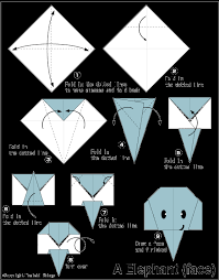 Origami Elephant Face Origami Elephant Origami Easy Origami Instructions For Kids